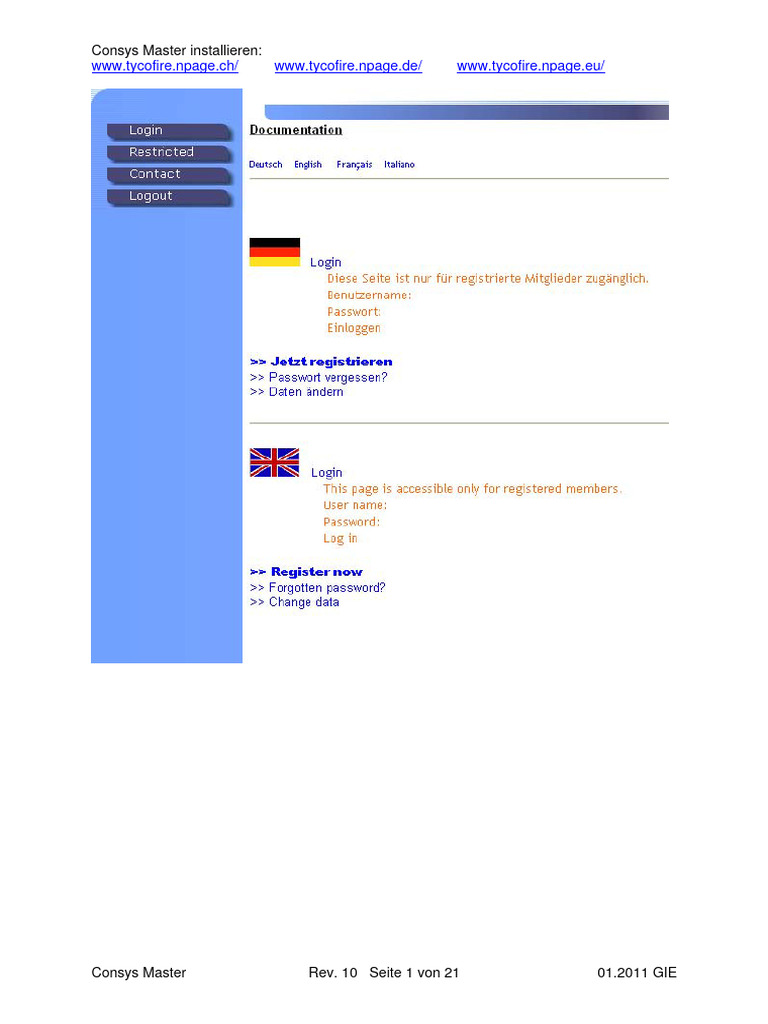 Consys Master D | PDF