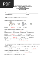 1ST Trimestral Exam Math 4