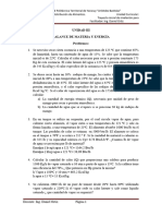 Guia de Problemas de Unida III. Balance de Materia y Energia