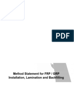 GRP Pipes Method Statement
