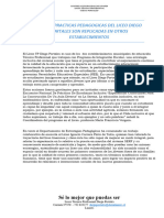 BUENAS PRACTICAS PEDAGOGICAS DEL LICEO DIEGO PORTALES SON REPLICADAS EN OTROS ESTABLECIMIENTOS