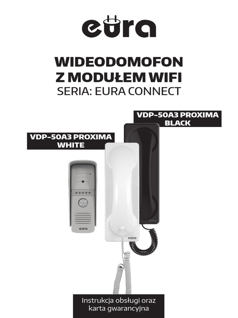 Instrukcja Obslugi EURA VDP 50A3B Czarny PDF