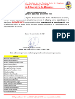 Orden de Servicio Alim 2-2023 (Actualizar Suniver)