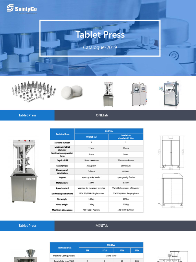 Primapress Tablet Press Specifications | PDF | Electrical Engineering