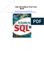 Guide To SQL 8th Edition Pratt Test Bank