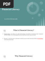 Financial Literacy Presentation