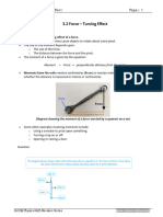 3.3 Force - Turning Effect