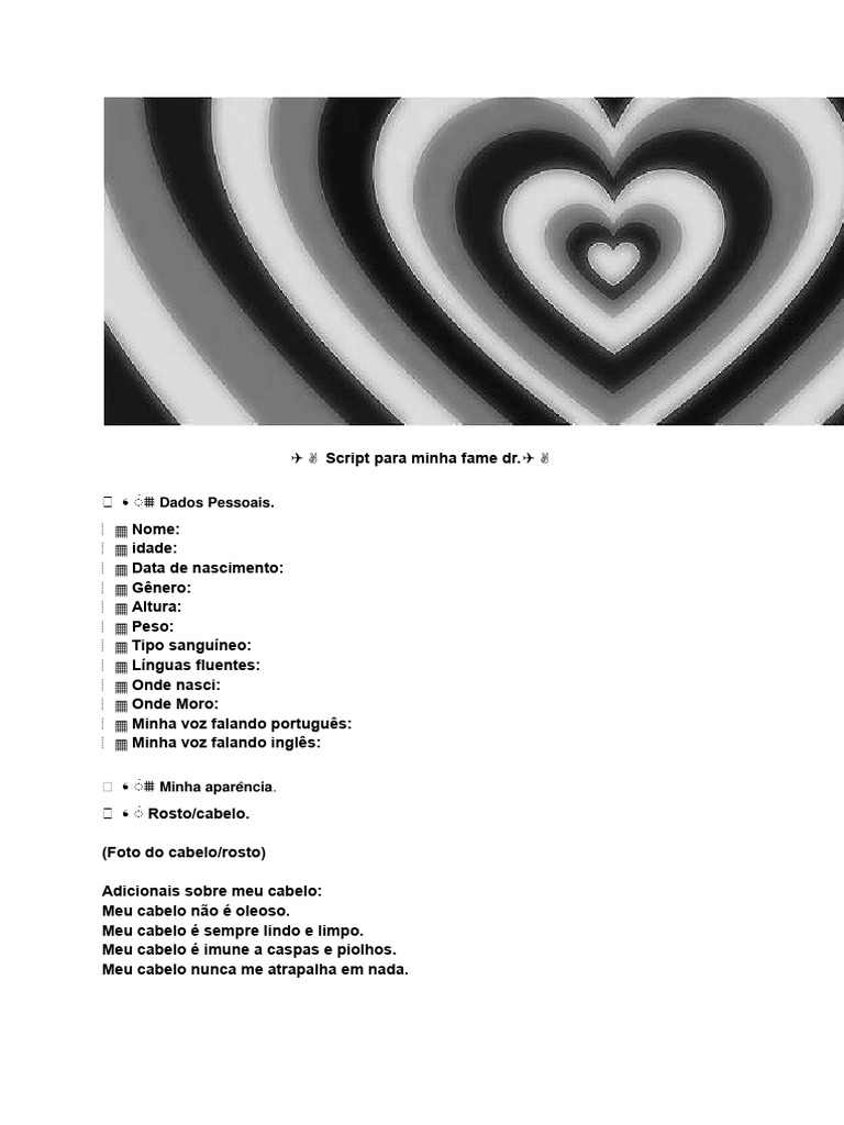 Script Completo para Fame DR | PDF
