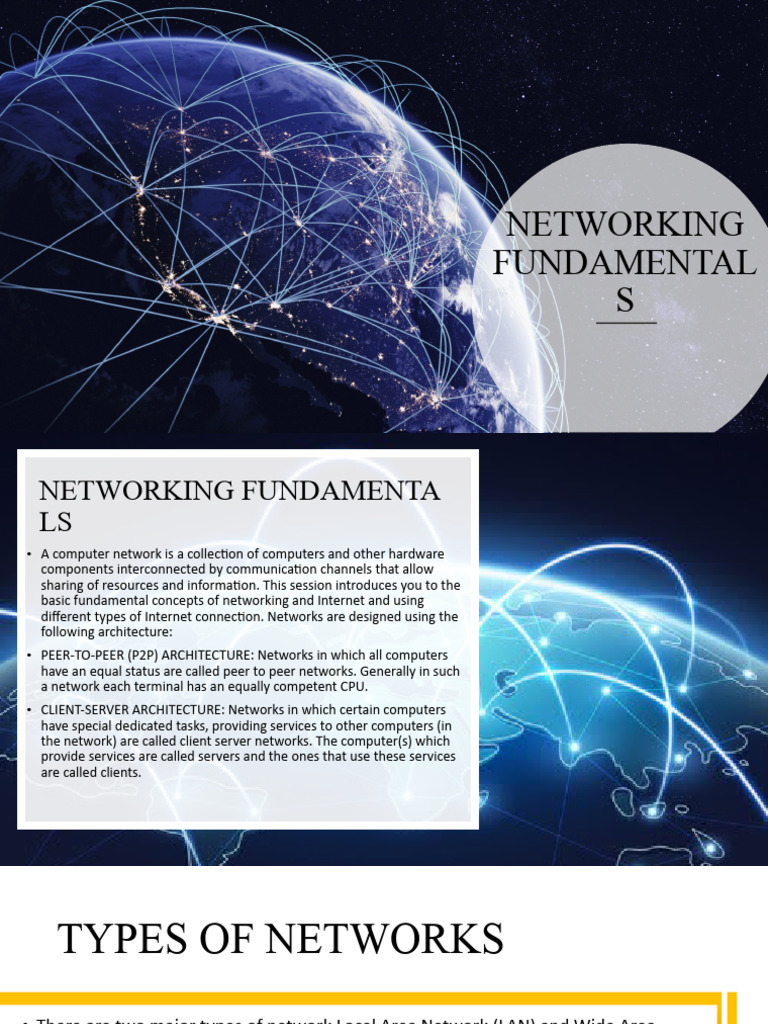 Networking Fundamentals PDF World Wide  & 