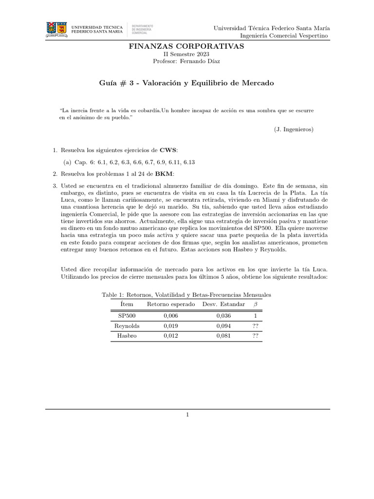 Guía de Finanzas Corporativas 2023 | PDF | Compartir (Finanzas ...