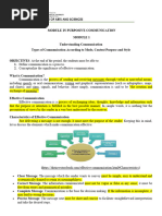 Module in Purposive Communication