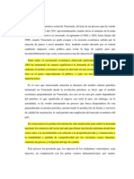 La situación económica actual de Venezuela