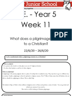 (499827) Y5 - Week 11 - Thursday - What Does A Pilgrimage Mean To A Christian