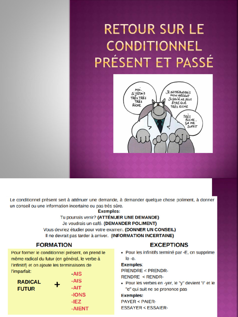 Retour Sur Le Conditionnel Présent Et Passé | PDF | Poésie