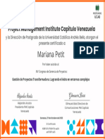 Mariana Petit: Project Management Institute Capítulo Venezuela