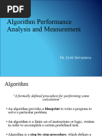 Unit 1 Algorithm Performance Analysis and Measurement