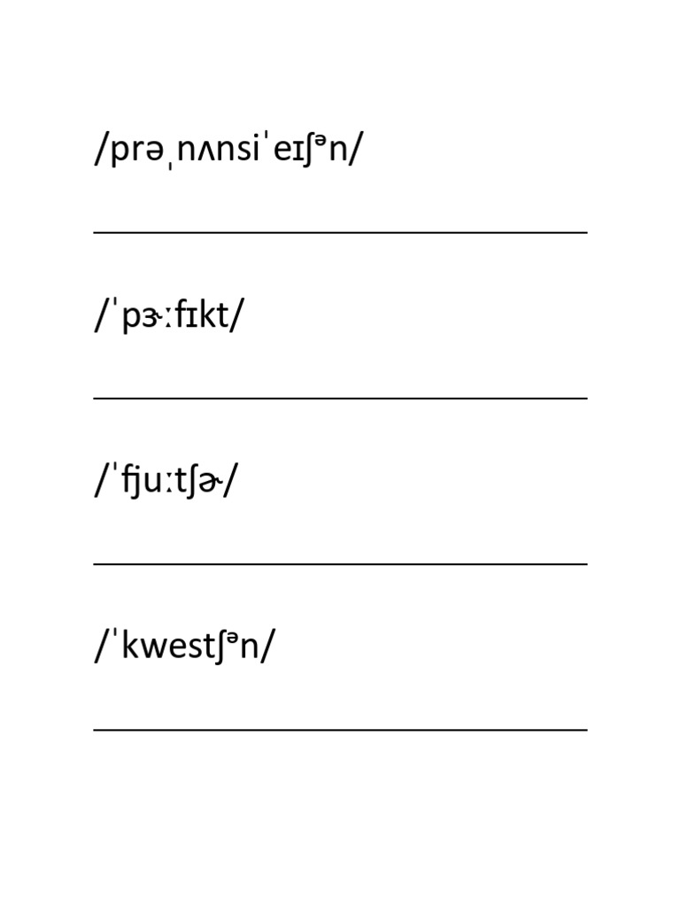 IPA Examples | PDF