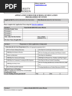 Professional Development Application Form 2020