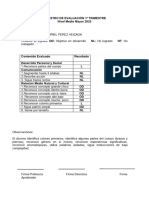 Registro de Evaluación 1º Trimestre - Gian Luis