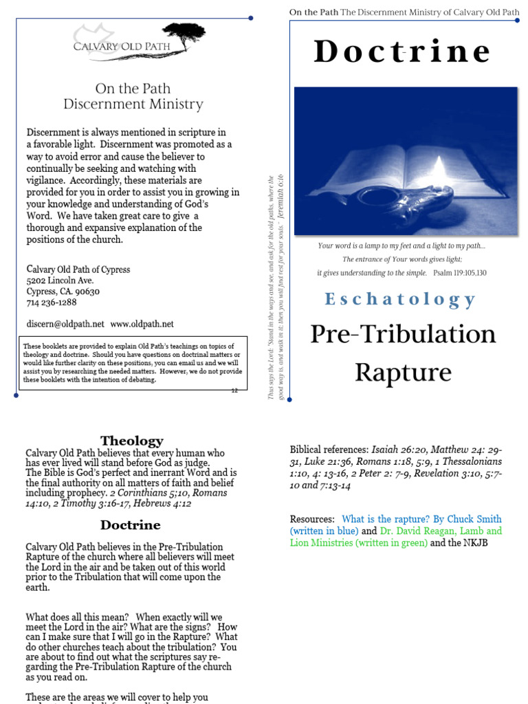 Rapture Final Pdf Rapture Jesus
