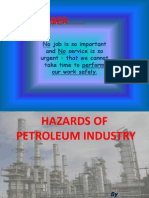 Hazards of Petroleum Industry