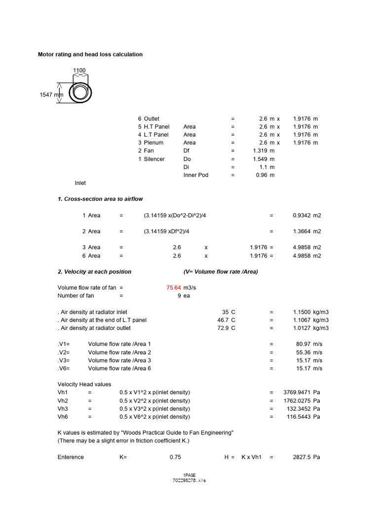 Radiator Fan Moterating Calculation Download Free PDF Flow Measurement Viscosity