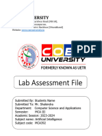 MCAIII - Lab Assessement