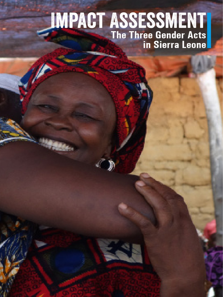 Impact Assessment The Three Gender Acts in Sierra Leone | PDF ...