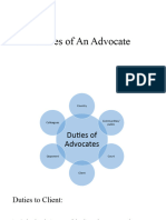 Duties of Advocate