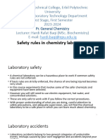 1st Lab Safety Rules