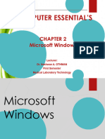 Computer Essentials - Microsoft Windowws - Chapter2