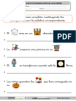 Frases Con Pictogramas Especial Halloween