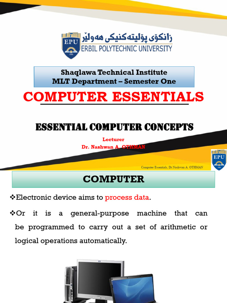 Computer Essentials - Chapter1 | PDF | Application Software | Operating ...