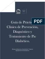 Guía de Práctica Clinica Prevención Diagnóstico y Tratamiento de Pie Diabetico.