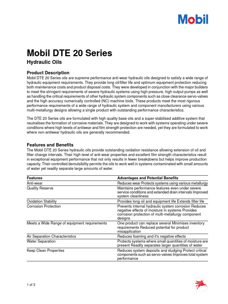 ExxonMobil Oil Specs PDF Motor Oil Lubricant