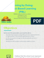 TESOL Arabia 2023 Project Based Learning