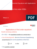 Module3 - Applications of The First Order DEs - Week 9