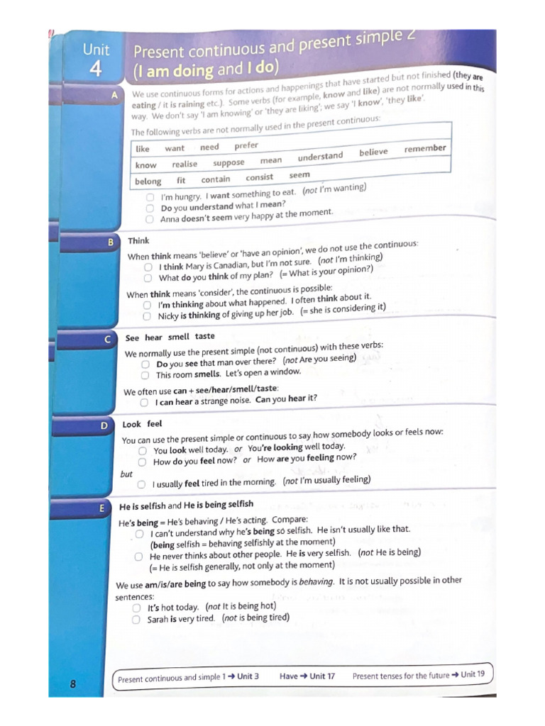 4 - Present Continuous and Present Simple L | PDF