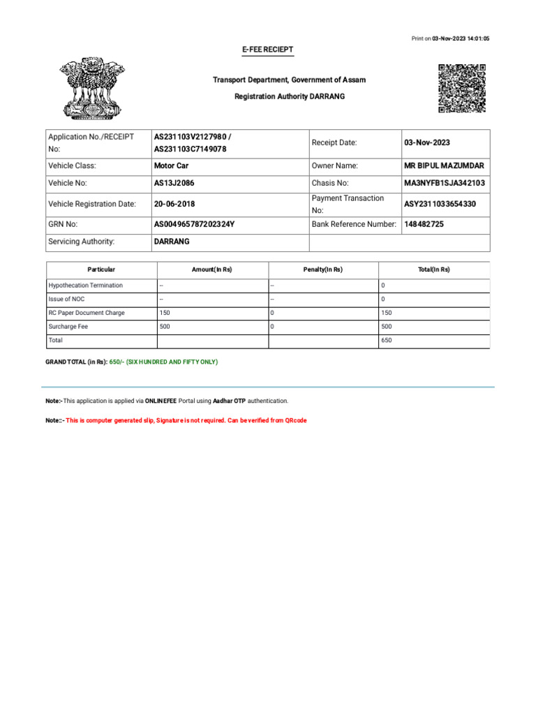 Vahan 4 0 citizen services onlineapp02 150 8013 download free pdf