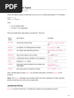 #4 - JavaScript Data Types