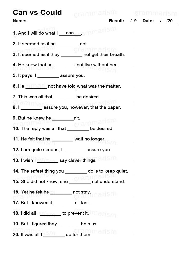 Grammarism can vs could test 3 1977473 pdf