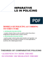 Comparative Models in Policing - Proper Lecture
