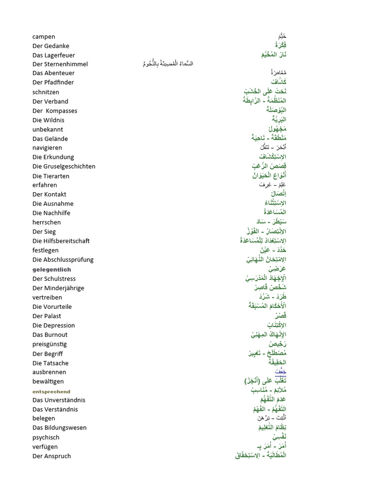 B2 Kurs Verben Nomen Adjektive 4 PDF