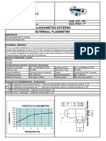 Flussometro Esterno External Flowmeter: Cod. 472 - 3/4 Cod. 472A - 1"