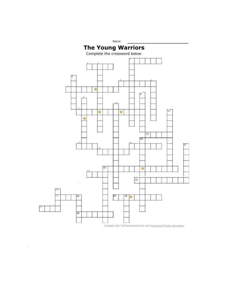 Crossword Puzzle PDF