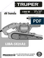 LIBA-3X21A2: Lijadora de Banda