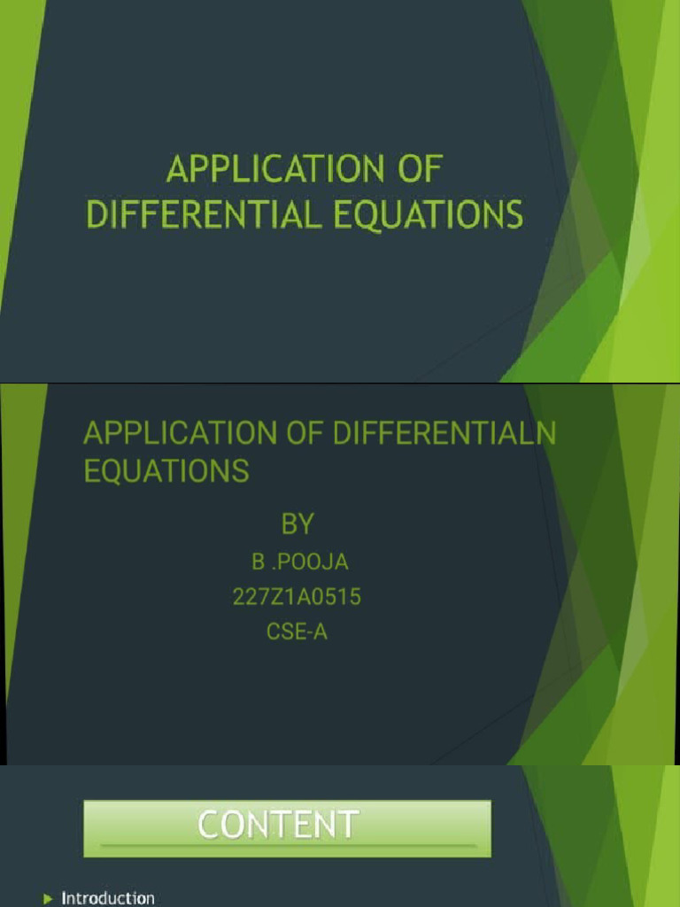 Differential Equations ... | PDF
