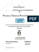 33684761 Financial Statement Analysis of Ntpc