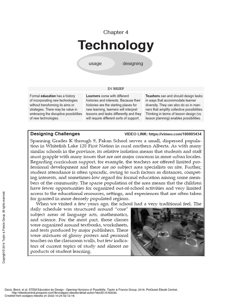 STEM - Education - by - Design (Chapter - 4 - Technology) | PDF ...