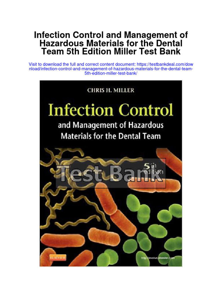 Infection Control and Management of Hazardous Materials For The Dental